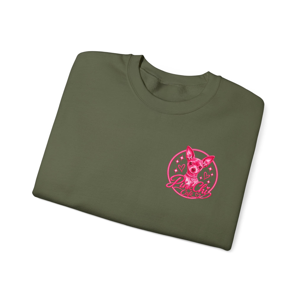 Pink Chi Cafe Classic Crewneck
