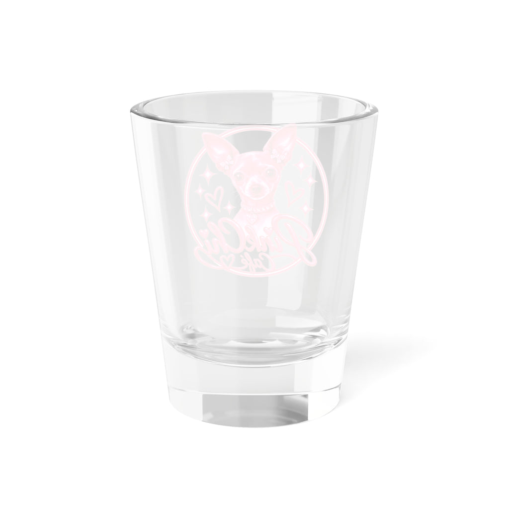 Pink Chi Café Espresso Shot Glass 1.5oz