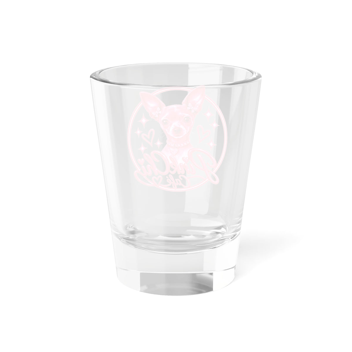 Pink Chi Café Espresso Shot Glass 1.5oz