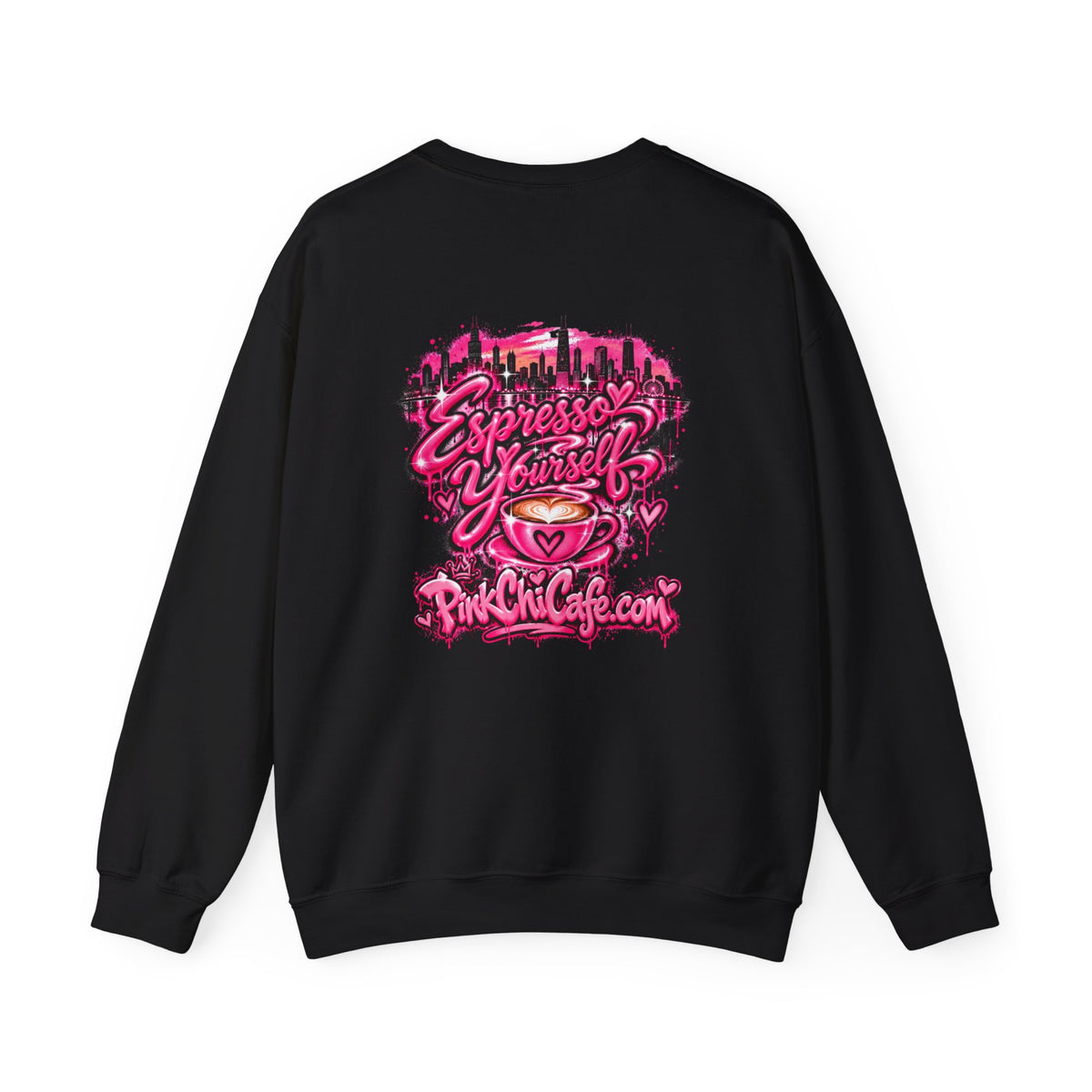 Pink Chi Cafe Classic Crewneck