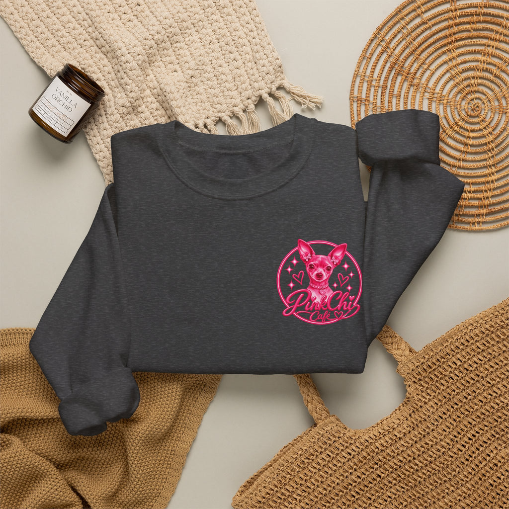 Pink Chi Cafe Classic Crewneck