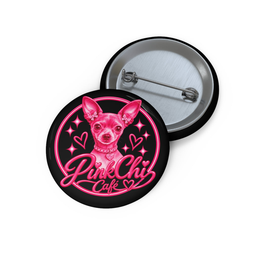 Pink Chi Cafe Logo Pin