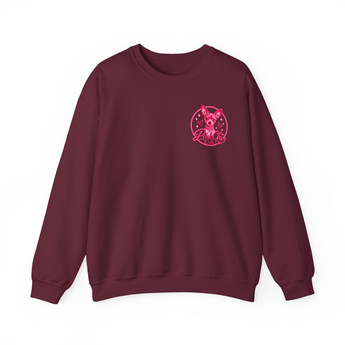 Pink Chi Cafe Classic Crewneck