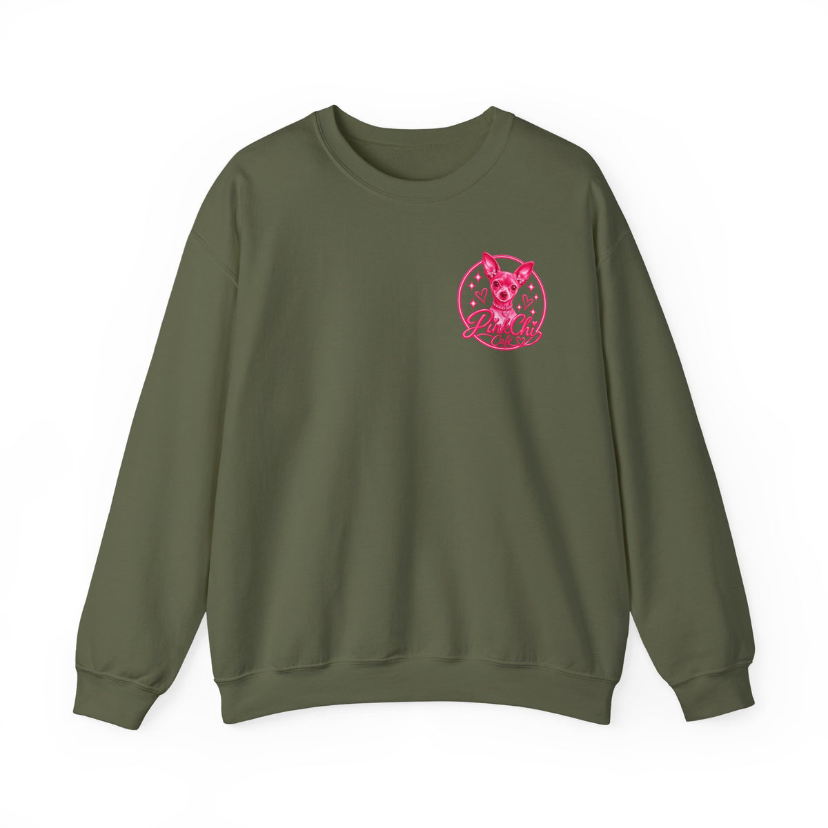 Pink Chi Cafe Classic Crewneck