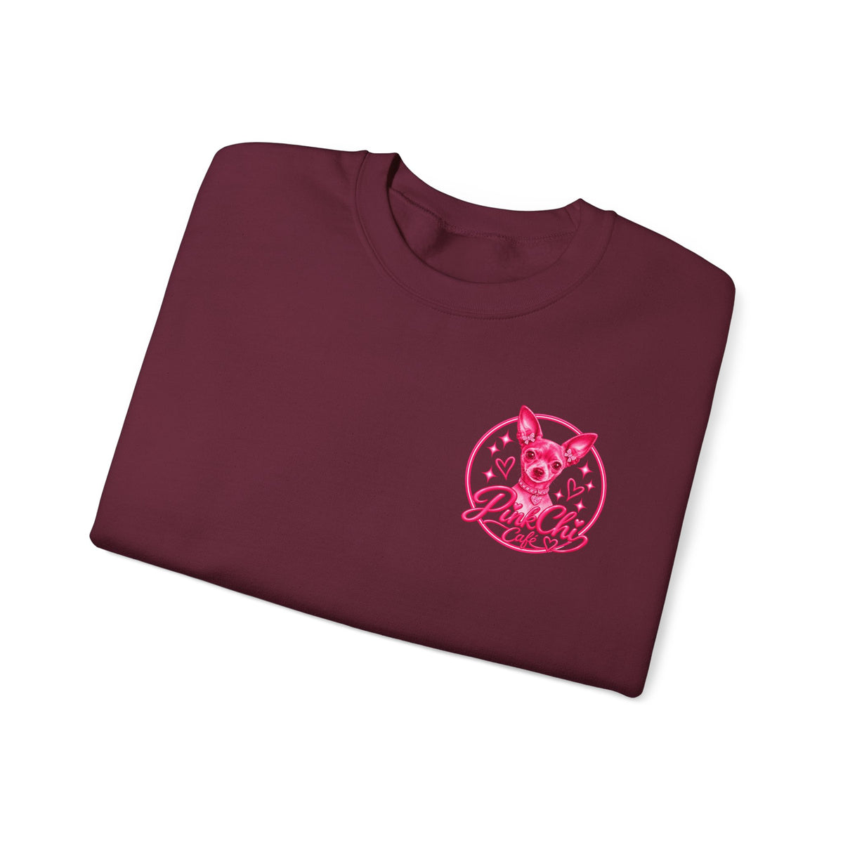 Pink Chi Cafe Classic Crewneck