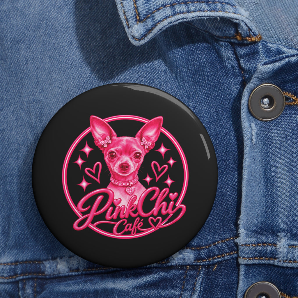 Pink Chi Cafe Logo Pin