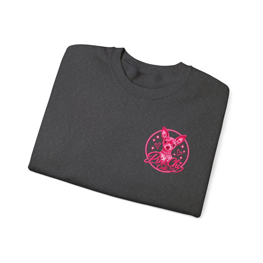 Pink Chi Cafe Classic Crewneck