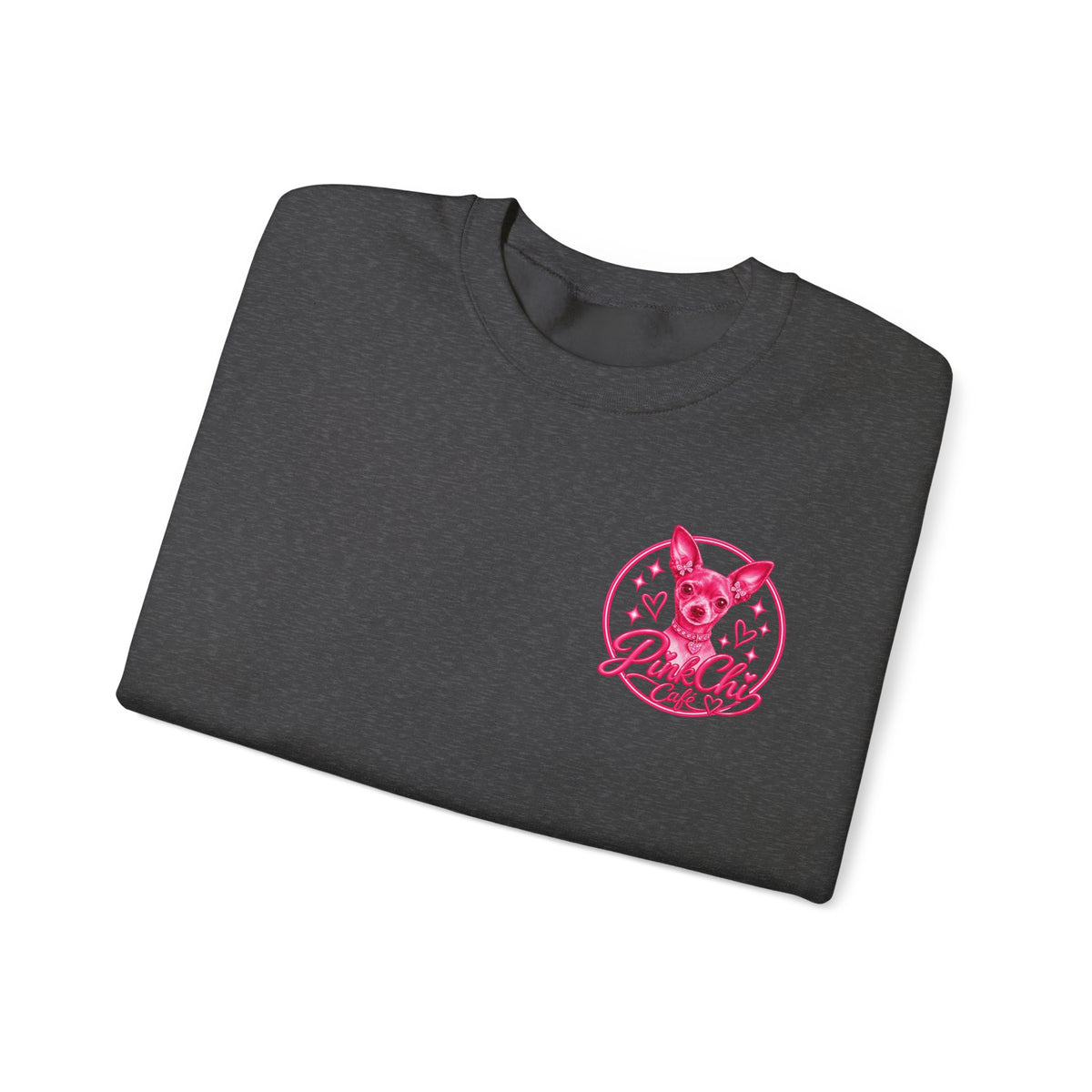 Pink Chi Cafe Classic Crewneck