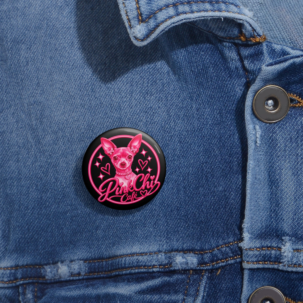 Pink Chi Cafe Logo Pin